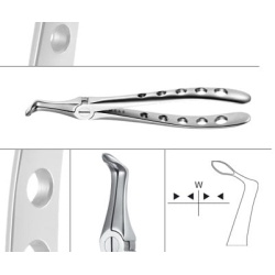 Wortelrest extractietang | voor mandibula